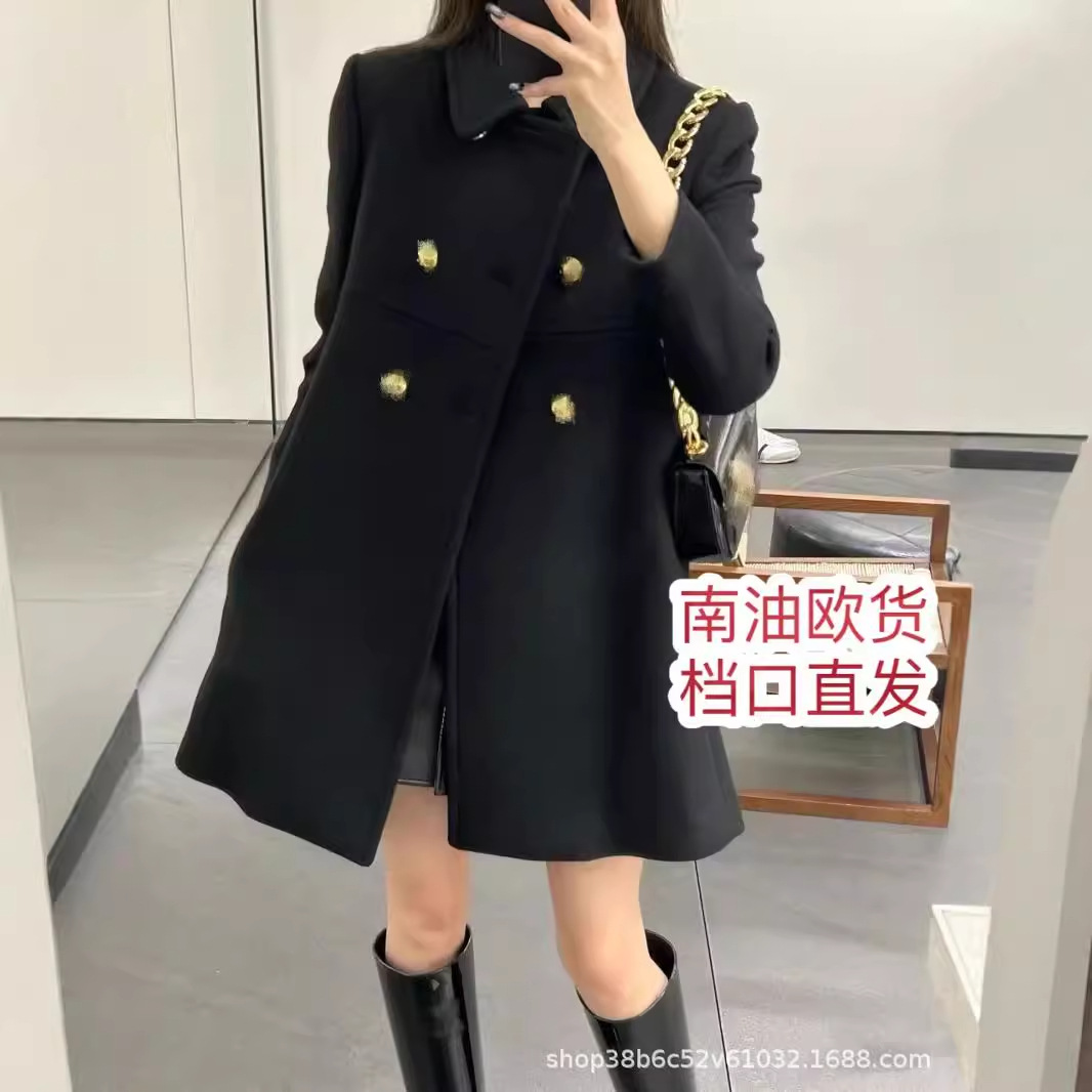 (NANYOU XIAONAI 고급 여장) 24 새로운 기질 패션 인형 칼라 모직 중장 코트