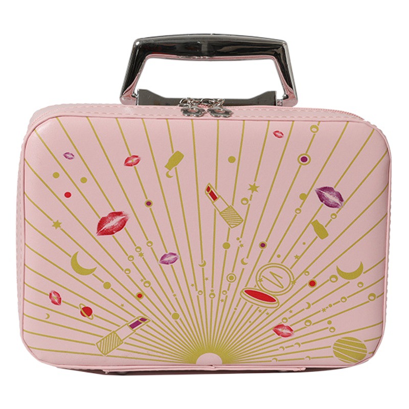 Maletín de Cosméticos de Venta Directa de Fábrica, Bolsa de Almacenamiento de Cosméticos para Mujer, Gran Capacidad, Maleta Portátil con Ruedas Universales al por Mayor