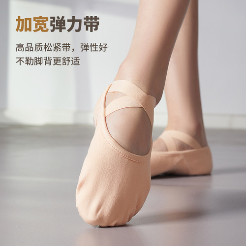 New elastic cloth dance shoes, soft sole, women's ballet cat claw shoes, adult dance body yoga, men's and women's exercise shoes