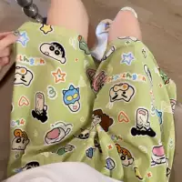 Летние повседневные шорты женский мультфильм Crayon Shinchan Net Red ins милые свободные девчушки изогнутые пижамы можно носить на улице