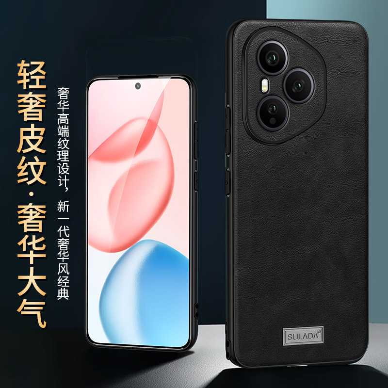 适用荣耀400p手机壳高档honor400Pro轻奢皮纹全包防摔硅胶保护套|undefined