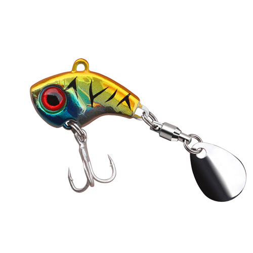 Wholesale small cyclone VIB mini iron plate vibrating sequined lure simulated long-range cast freshwater sea fishing metal fake bait
