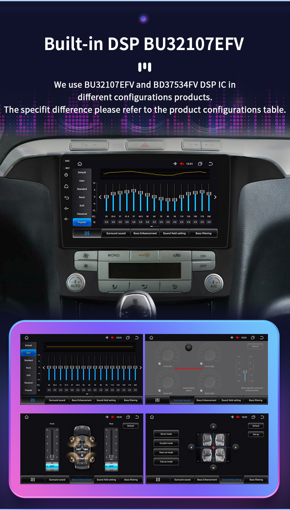 Suitable for FORD FORD S-Max 2007-2015 navigation large screen Android Smart GPS car Bluetooth