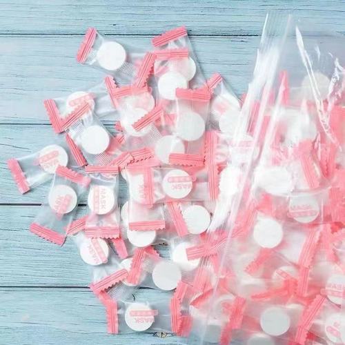 Compression mask buckle beauty salon spa mask with eye curtain pure cotton 50 capsules/100 capsules hydrating disposable mask paper