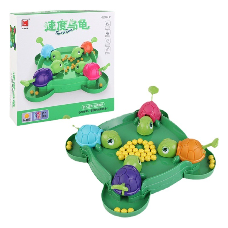 Venta directa de fábrica tortuga de los niños arrebatar comida juego codicioso interacción padre-hijo tortuga comiendo frijoles de escritorio juguetes educativos de ocio