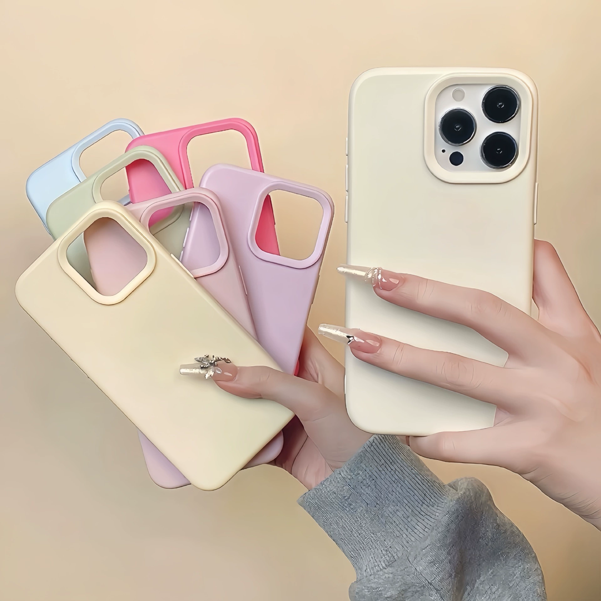 Apple, силиконовый совместимый чехол для iPhone 15, чехол для телефона, 14 Pro Max