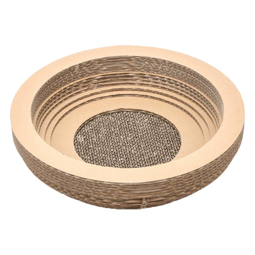 Оптовая продажа фабрики круглый кошачьих царапин доска кошка гнездо большая кошка игрушка гофрированная бумага износостойкая чип-Бесплатная Вертикальная доска кошачьих царапин