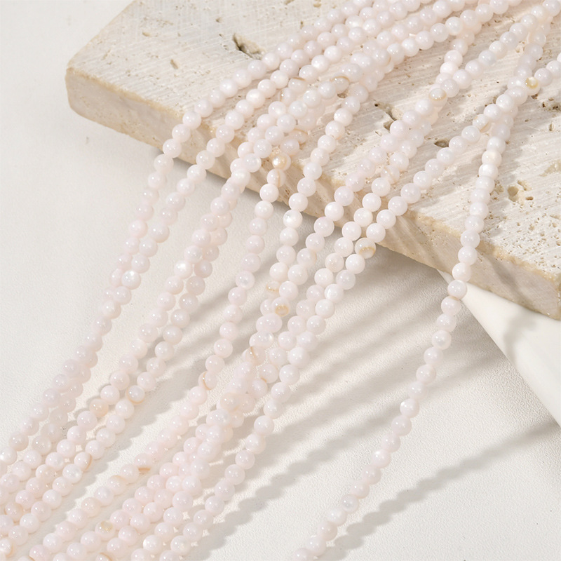 14g Weight Beads Jewelry Making Type DIY Jewelry Accessories Classification 1 Piece Quantity Shell Material Round Pattern Polishing New Product Design Vacation, Simple Style Style 1 Piece Shell Round DIY Jewelry Accessories Beads 7