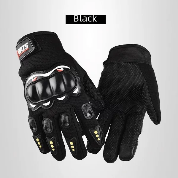 Motorcycle gloves long finger full finger motorcycle long finger riding non-slip protective shell hard shell climbing wear-resistant tactics