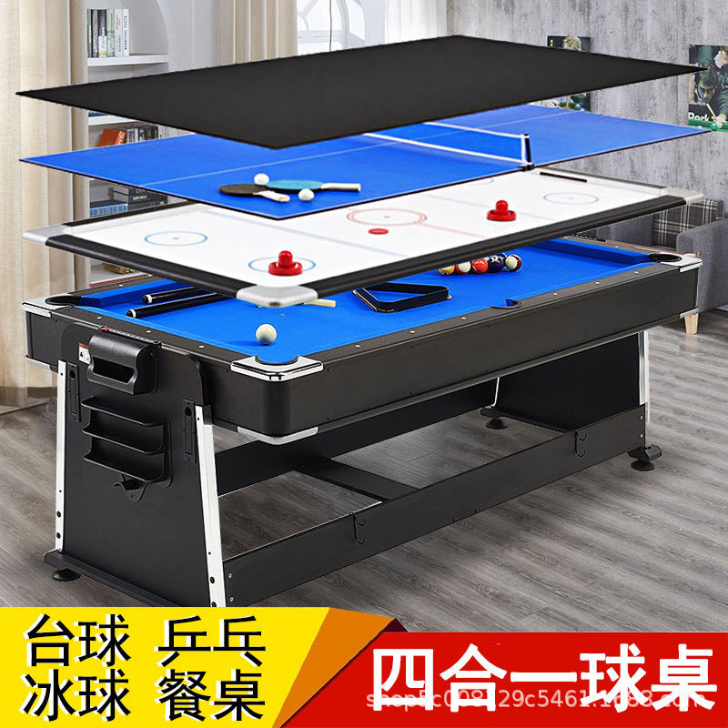 Mesa de tenis de mesa 4 - en - 1 multifuncional automática doméstica estándar para adultos americana mesa de tenis de mesa 2 - en - 1
