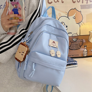 Japanese-style Cute Girls' Backpack All-match Lightweight High-value Casual Backpack Girly Junior High School Student Schoolbag for Women