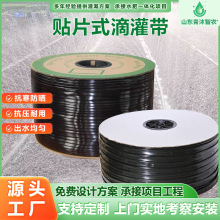 16贴片式滴灌带2000米单双孔农业灌溉蔬菜大棚浇地16mm内镶滴灌带
