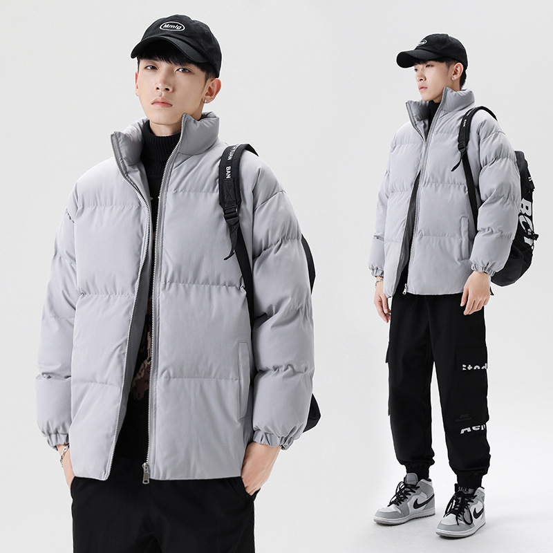 Herren Herbst und Winter neue lässige Baumwolljacke modische verdickte warme lose Baumwolljacke_voghion.com