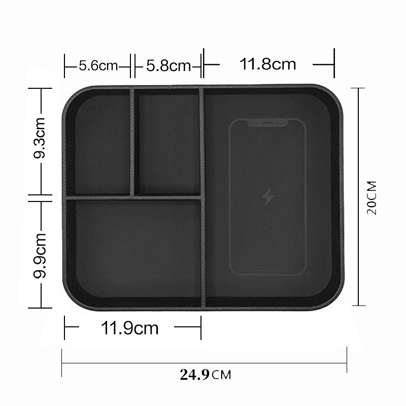 新型多機能収納ケーストレイ携帯電話無線充電15W無線充電オフィス家庭プレゼント卸売り宣伝|undefined