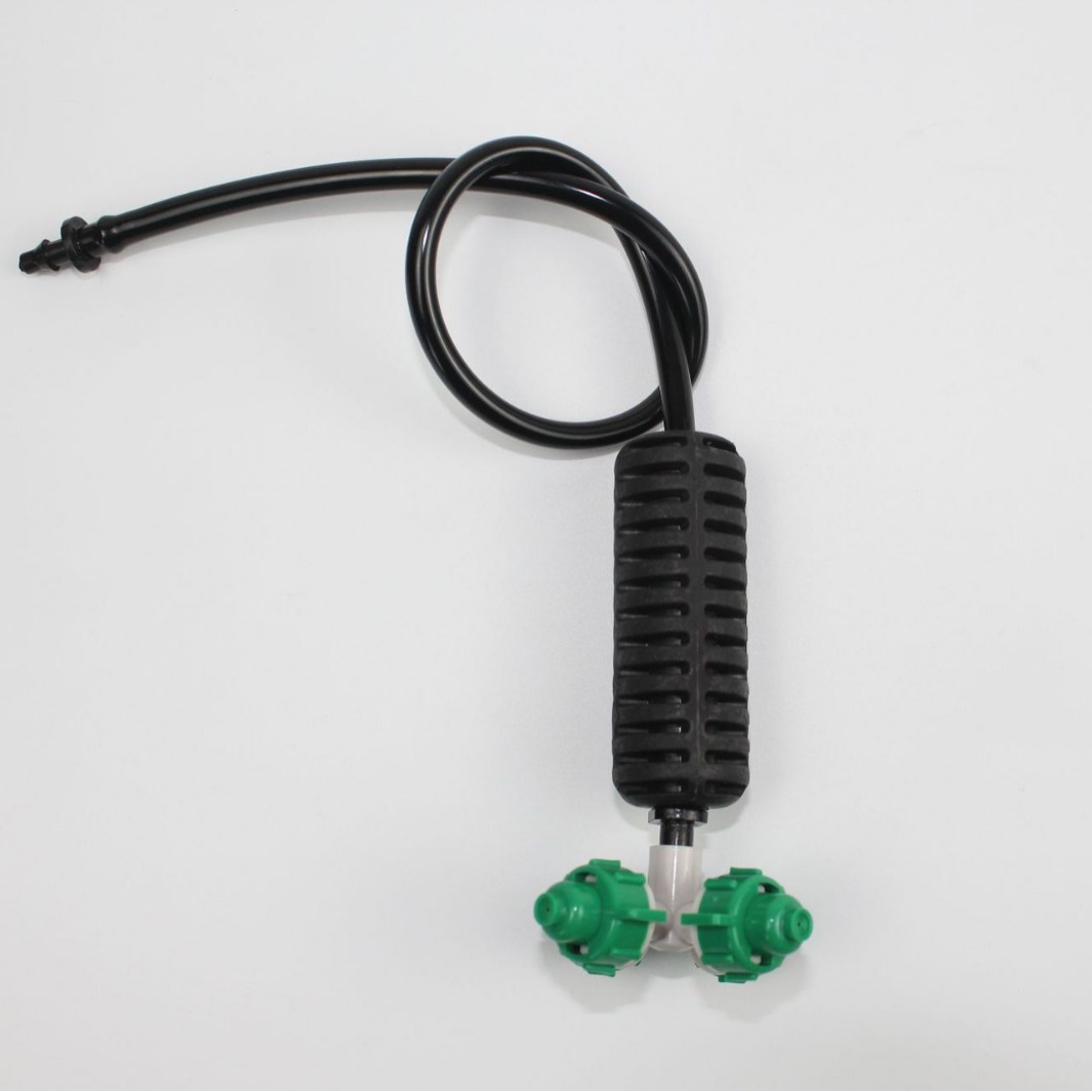 Cruz verde atomización micro pulverizador de una sola púta invertida 40cm invernadero enfriamiento humidificación desmontable cuatro salidas