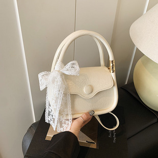 Fashion Small Square Bag Summer Bow New Casual Simple Niche Design Women's Shoulder Bag Crossbody Bag