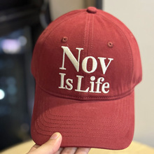 新款2025高品质字母刺绣棒球帽女大头围显脸小纯棉鸭舌帽子男百搭