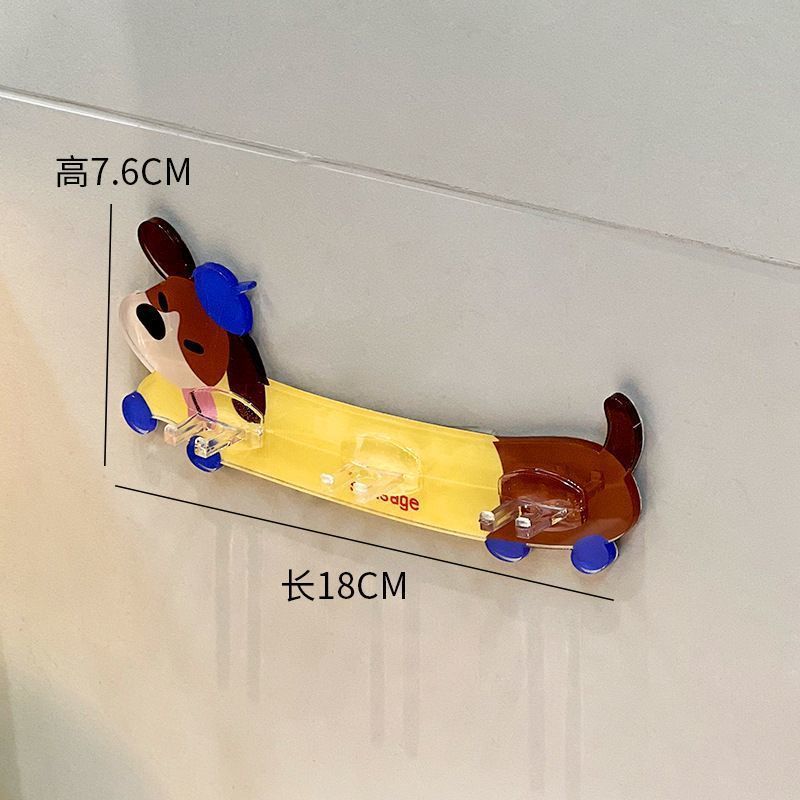 卡通卫生间挂钩牙刷置物架免打孔卡槽插头挂钩创意插座多功能收纳|undefined
