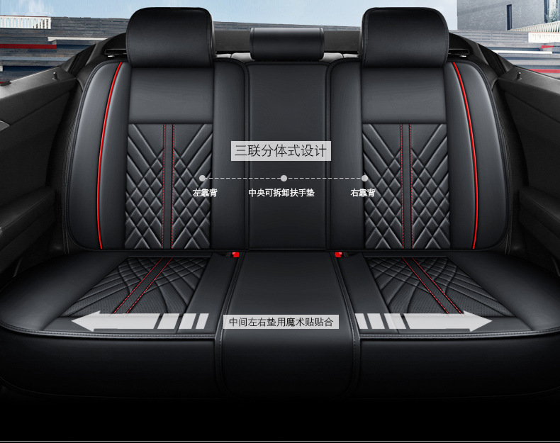 25 New Car Cushion Four Seasons General Napapi Fully Surrounded Full Leather Five-seat Cushion Seat Cover Amazon Wholesale