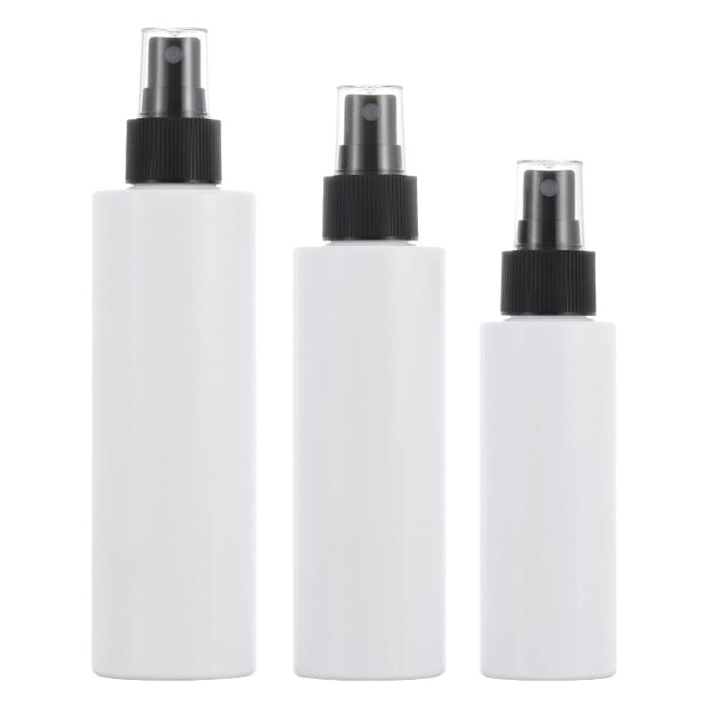 Xumin embalaje botella de spray blanco botella de PET negro puro botella de rocío tóner botella de spray envases cosméticos en stock
