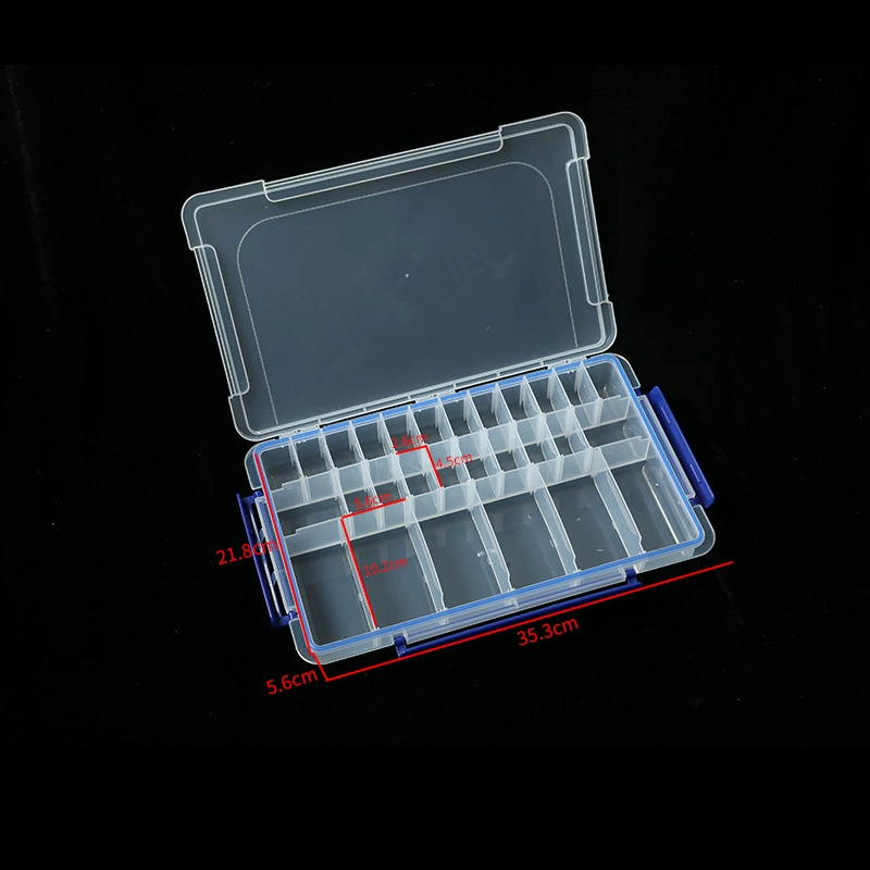 Special offer transparent 28 -square 3 deduction insurance multi -grid storage box Creative sealed desktop storage box utility part box