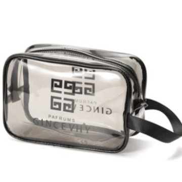 Bolsa de cosméticos de viaje transparente bolsa de lavado portátil de gran capacidad bolsa de almacenamiento impermeable bolsa de almacenamiento de ropa interior cosmética al por mayor