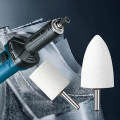 Grinding wheel head for polishing metal corundum cylindrical conical pneumatic drill with direct electric grinding machine, small grinding head 6m handle