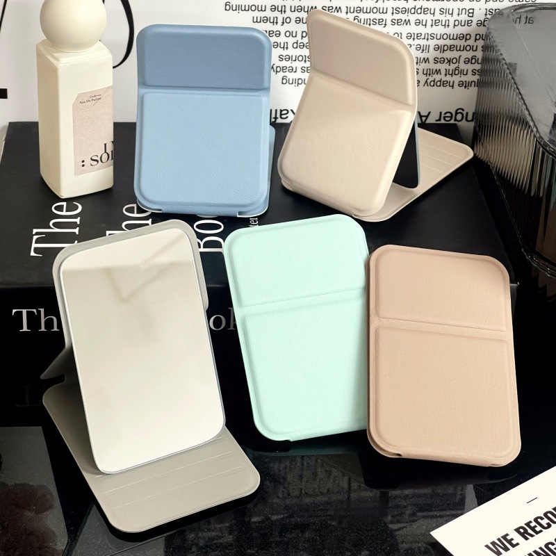 2024 nuevo pequeño espejo para llevar mini espejo de maquillaje plegable dormitorio de escritorio de estudiantes espejo de mano