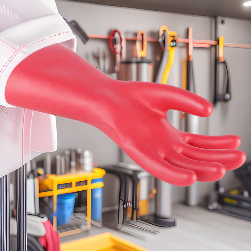 安全牌 2.5KV带电作业乳胶手套00级绝缘手套电工低压防护作业手套