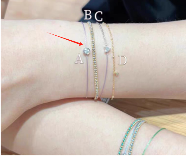 Xiaohongshu の人気の DIY 極細シングルダイヤモンドバブルブレスレット女性用ハイエンド絶妙な織りブレスレットドロップシッピング|undefined