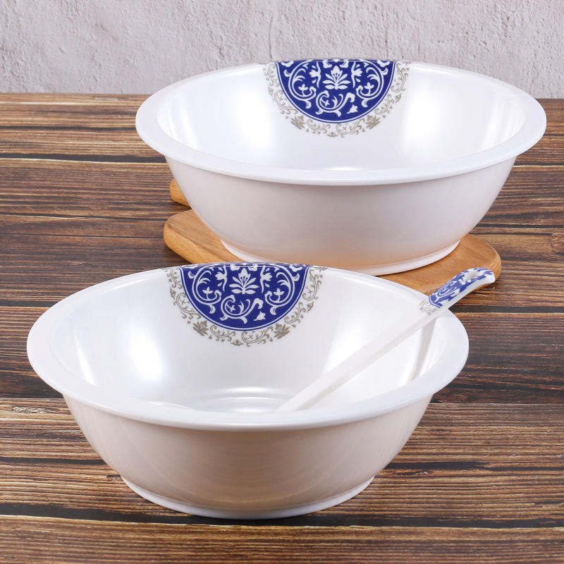 Melamine Soup Bowl Commercial Imitation Porcelain Hotel Rice Bowl Hotel Plastic Soup Bowl Large Noodle Bowl Soup Basin Restaurant Tableware Melamine Soup Bowl Commercial Imitation Porcelain Hotel Rice Bowl Hotel Plastic Soup Bowl Large Noodle Bowl Soup Basin Restaurant Tableware