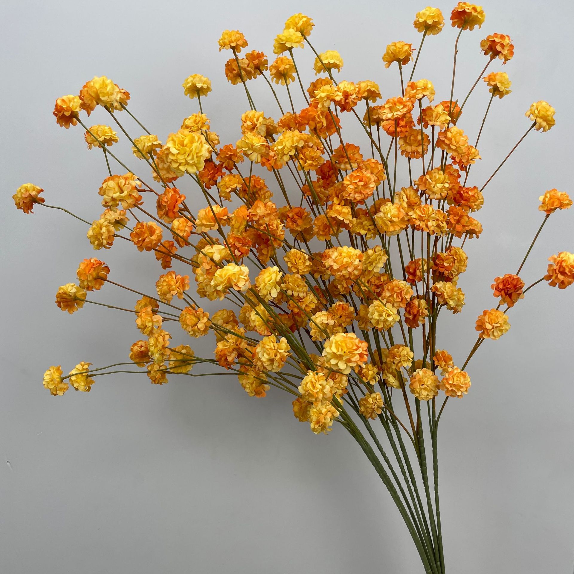 Orange artificial flower wedding artificial flower orange silk flower wedding background wall flower arrangement stage road lead decoration floral