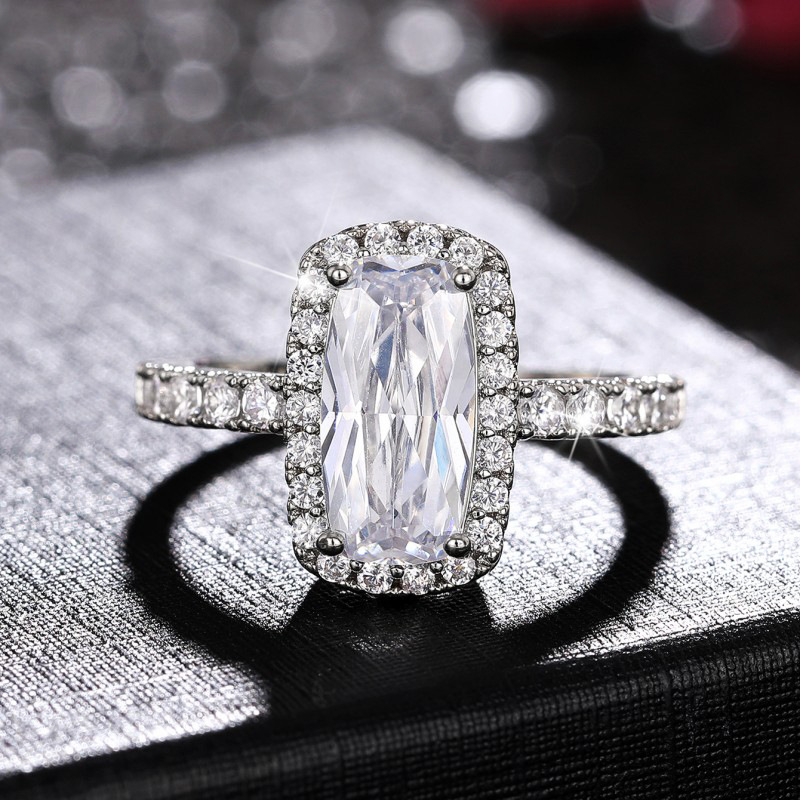 Rings Classification 1 Piece Quantity Wholesale Simple Style Classic Style Geometric Copper Inlay Zircon Rings