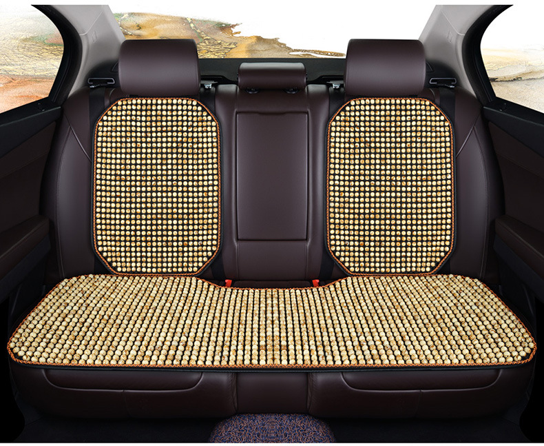 New Summer Glass Bead Single Seat Car Seat Cushion Universal Seat Cushion Square Cushion Double Seat Dropshipping Wholesale Export
