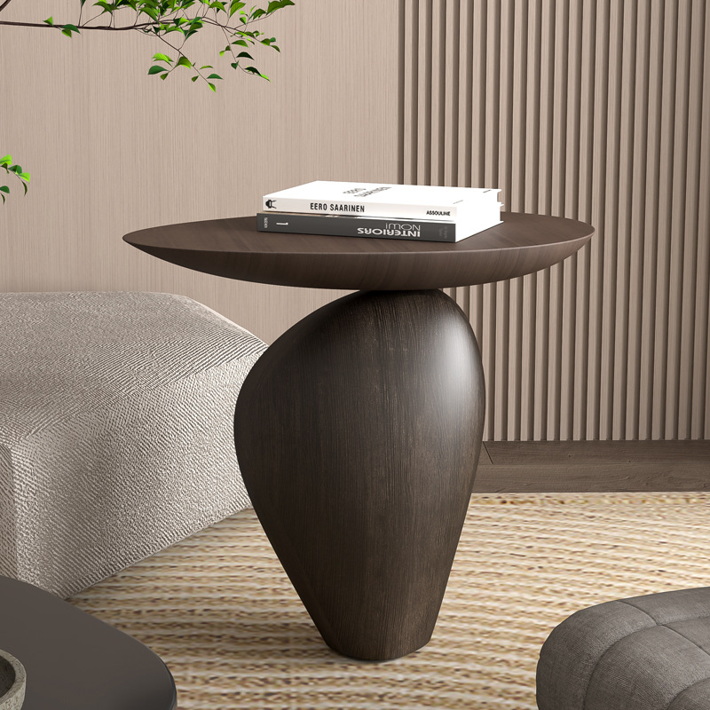 Zuogu Creative Side Table Living Room Model Room Designer Art Wabi-sabi Style Sofa Corner Table Ornaments Coffee Table Pebbles
