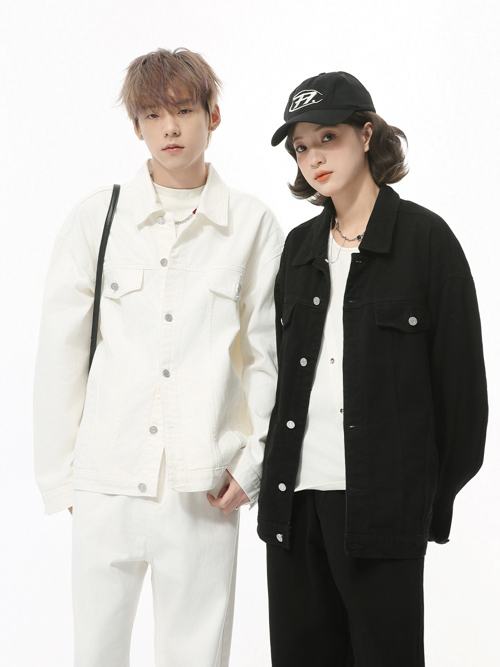 MTLCLOTHES Hombres| Nuevos productos de otoño coreanos de algodón de color base de ropa de moda casual conjunto de vaqueros