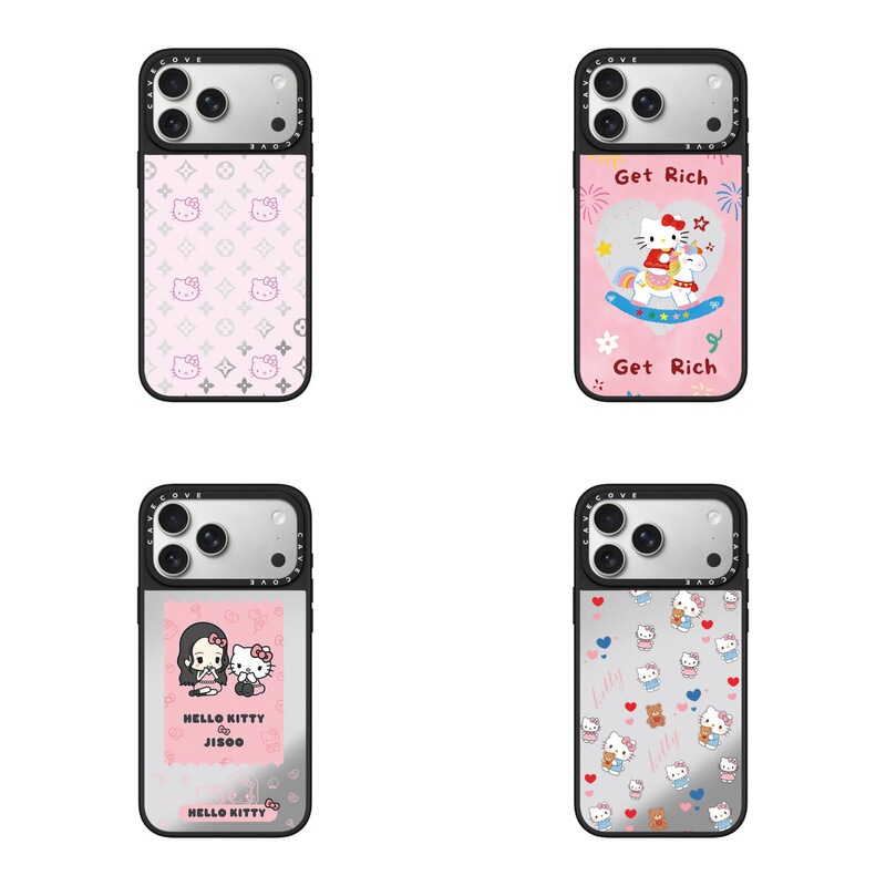 C's Pink Cross Flower Hellokitty Hello Kitty iPhone 17 Pro Max Phone Case Is Suitable for Apple 14