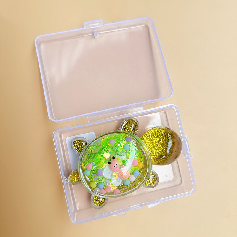 꿀벌 스타일 더블 레이어 유사 거북이-녹색