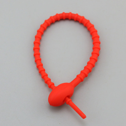 A New Silicone Ties Reusable Retractable Silicone Rope Ties Wire Bundles Beaded Ties