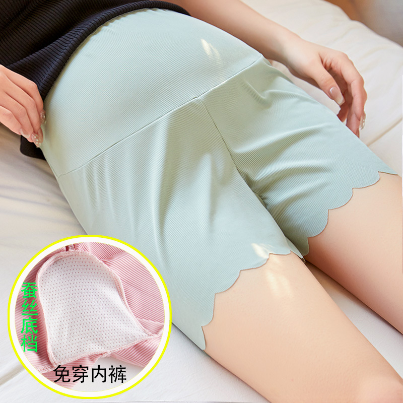 夏の薄手のアイスキャンデーの妊婦の安全ズボンに合わせて妊娠期の防走光三分ズボンを作ります。