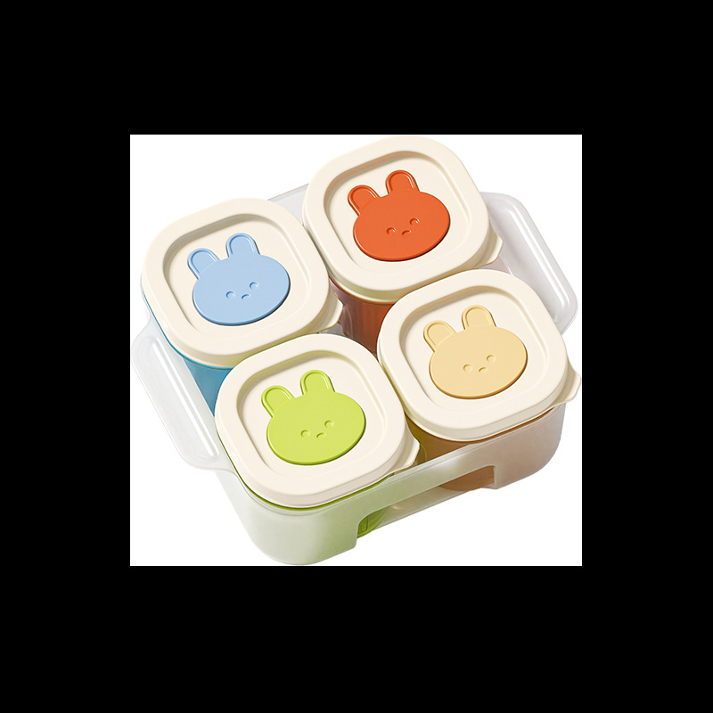 補助食冷凍格乳児補助食箱分格独立貯蔵分注肉泥スープ赤ちゃんシリカゲル補助食金型|undefined
