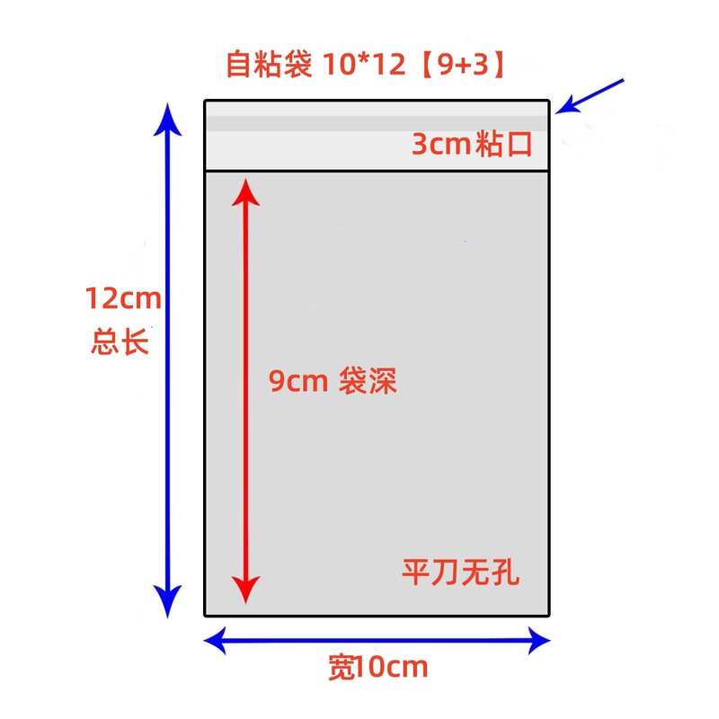 スポット opp 粘着袋 opp 袋透明包装袋ビニール袋 opp 赤ビニール袋 opp 粘着袋ジュエリーバッグ|undefined