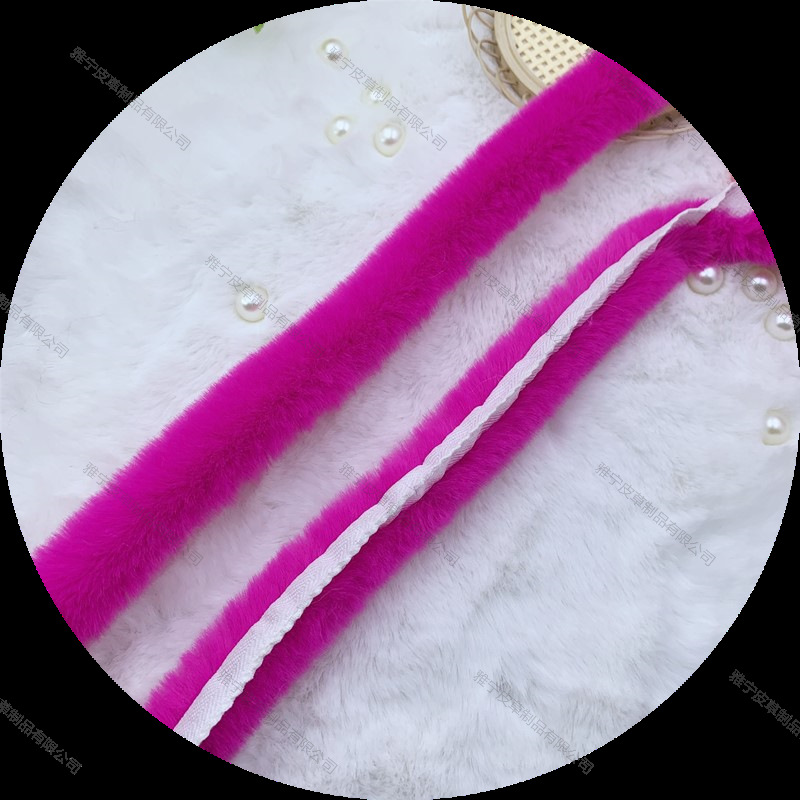 Tiras de piel sintética tipo conejo para decoración de ropa hanfu capas y accesorios textiles venta al por mayor
