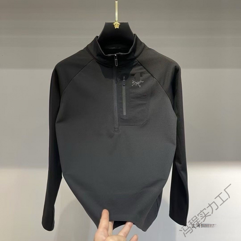 Zu Bird 2025 長袖新メンズジッパースウェットシャツスタンドカラー Tシャツアウトドアスポーツレジャービジネス卸売|undefined