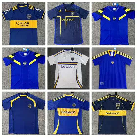 2025-26 Boca Juniors Thai Version Soccer Jersey - Merentiel, Zeballos, Blanco, Veron
