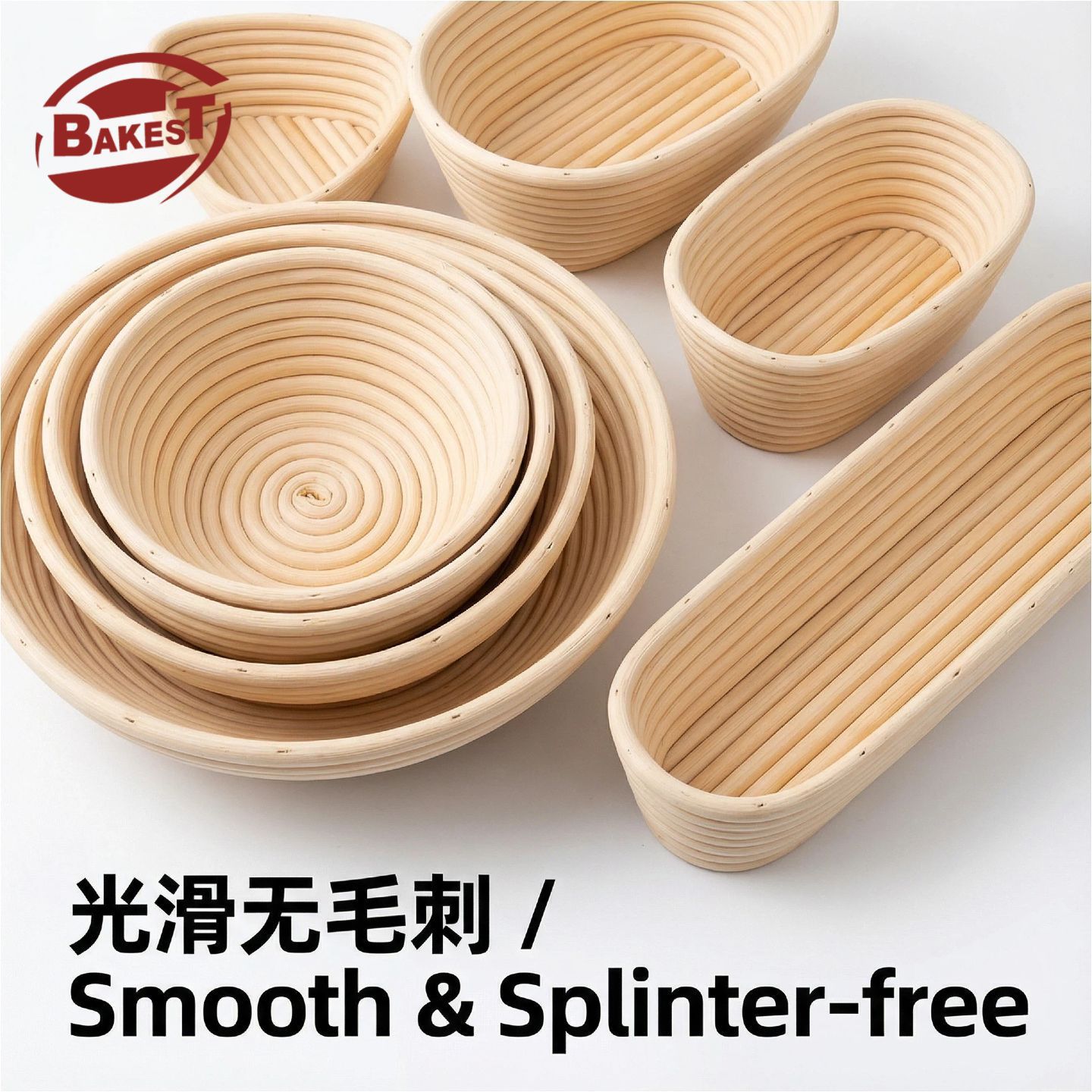 Amazon ebay nueva cesta de fermentación de caña caliente indonesia pan europeo pasta de fermentación tazón pan agrio cesta de fermentación