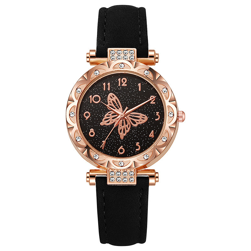 Nuevo reloj de moda transfronterizo moda femenina simple mariposa correa de cuarzo reloj electrónico venta al por mayor