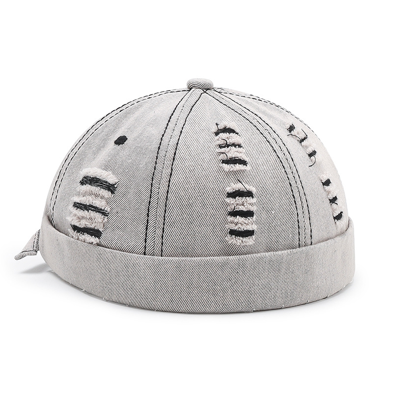 Gorro docker verano hombre gorra marinera perforada street style_voghion.com