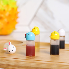 Home Kitchen Tool Condiment Squeeze Bottle Mini Six-in-One Portable Plastic Condiment Bottle Refill Sauce Jar Spreader Bottle