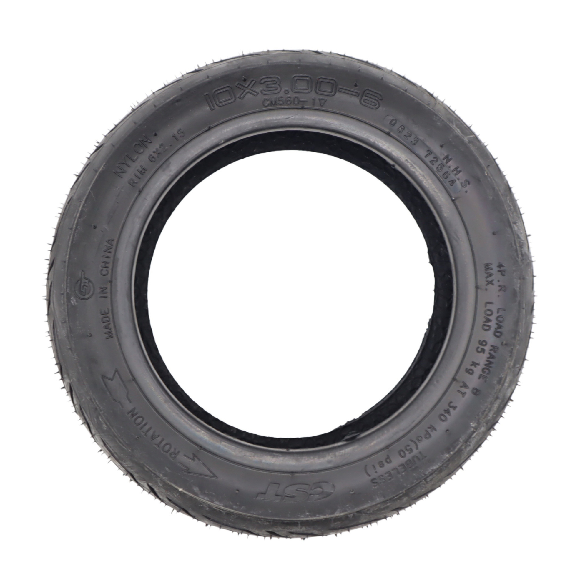 Zhengxin Cst10X3.00-6 Vacuum Tire 10-Inch 3.00-6 Thickened Vacuum Tire for Electric Scooter and Electric Vehicle